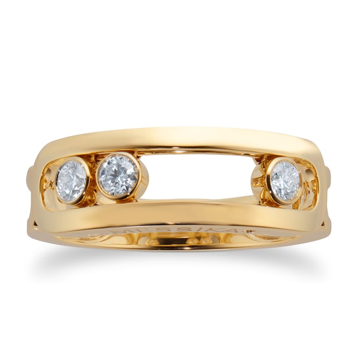 Messika 18ct Yellow Gold Move Uno 0.24cttw Ring