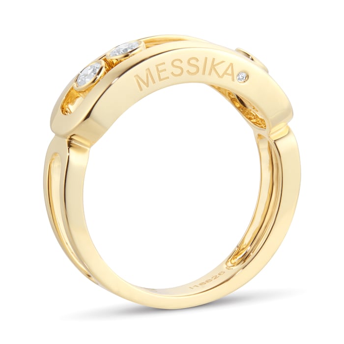 Messika 18ct Yellow Gold Move Uno 0.24cttw Ring