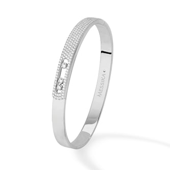 Messika 18k White Gold 1.27cttw Diamond Move Noa Bangle 15.5-16.5cm Messika 18k White Gold 1.27cttw Diamond Move Noa Bangle 15.5-16.5cm
