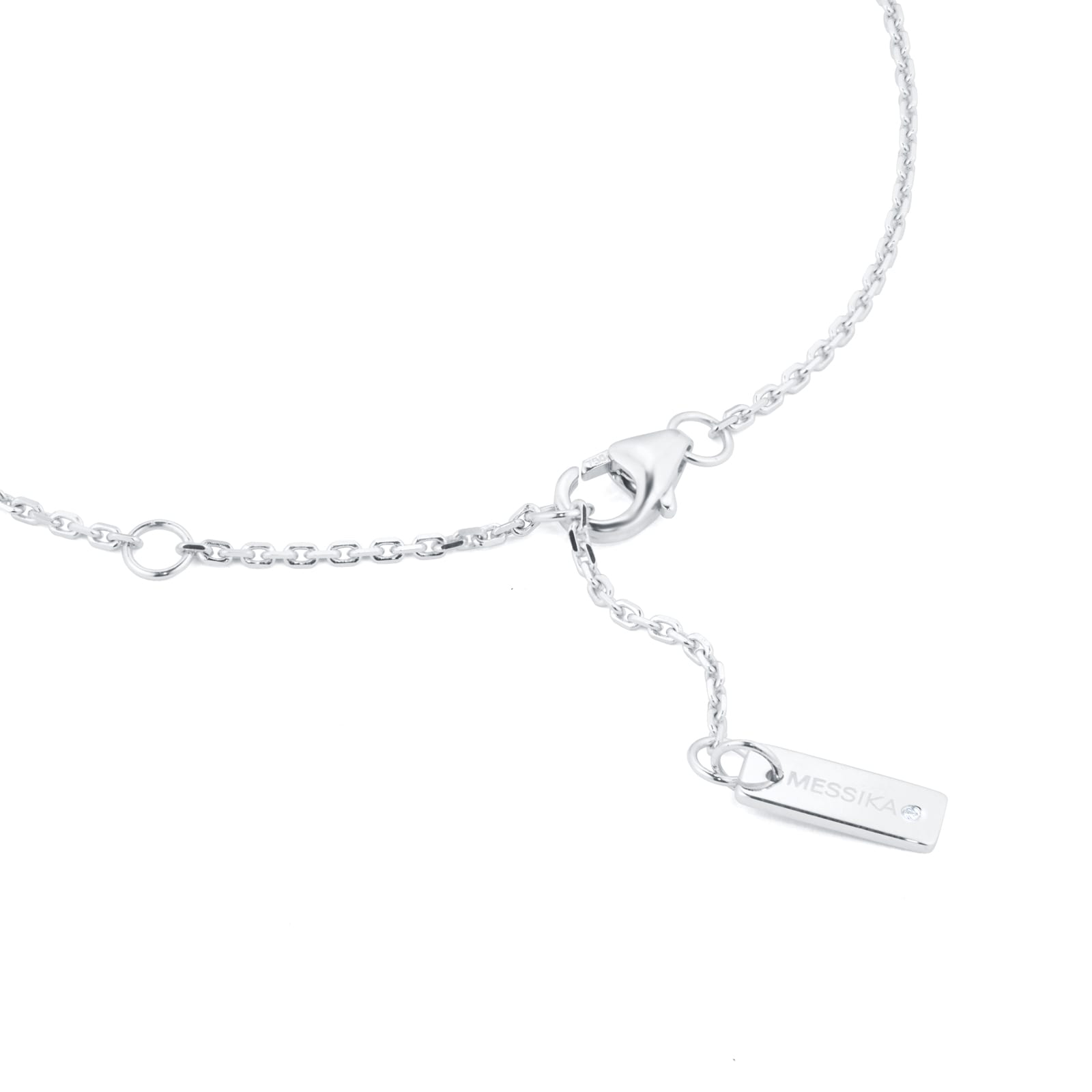 Messika 18ct White Gold Move Uno 0.60cttw Diamond Two Row Pave Necklace Messika 18ct White Gold Move Uno 0.60cttw Diamond Two Row Pave Necklace