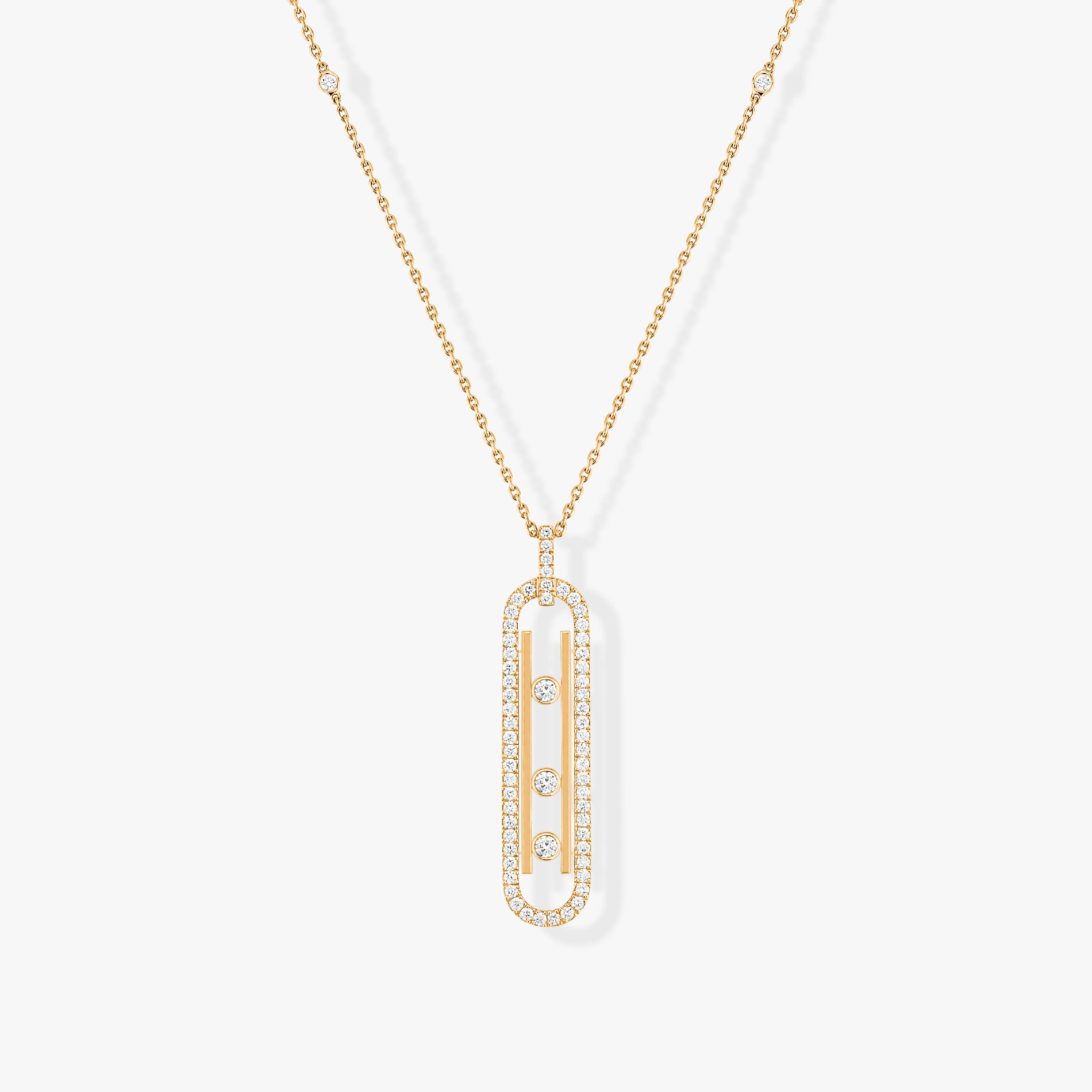 Messika 18k Yellow Gold 0.74cttw Diamond Move 10th Anniversary Necklace 80cm Messika 18k Yellow Gold 0.74cttw Diamond Move 10th Anniversary Necklace 80cm