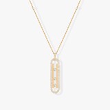Messika 18k Yellow Gold 0.74cttw Diamond Move 10th Anniversary Necklace 80cm