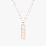 Messika 18k Yellow Gold 0.74cttw Diamond Move 10th Anniversary Necklace 80cm