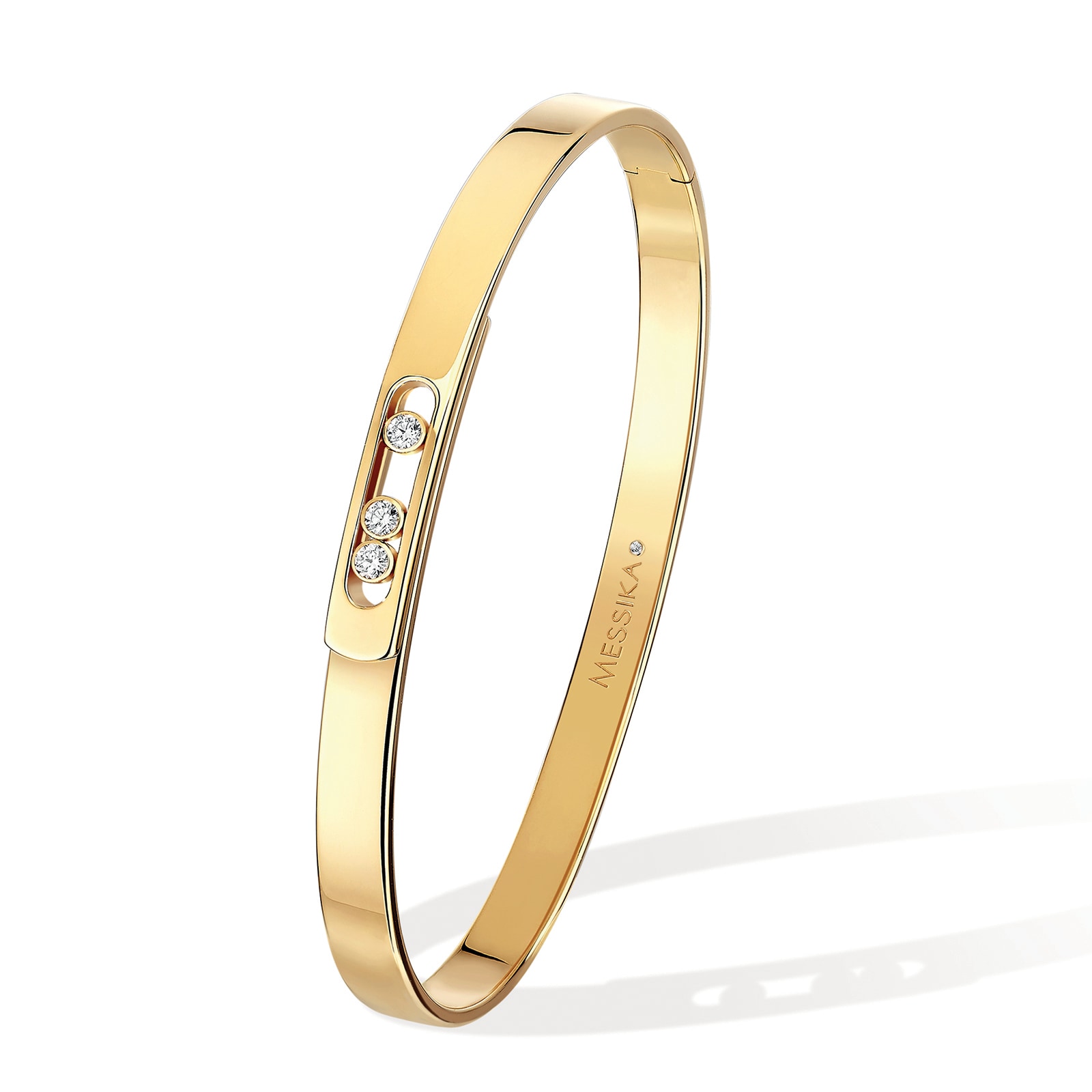 Messika 18k Yellow Gold 0.11cttw Diamond Move Noa Bangle Size Medium Messika 18k Yellow Gold 0.11cttw Diamond Move Noa Bangle Size Medium