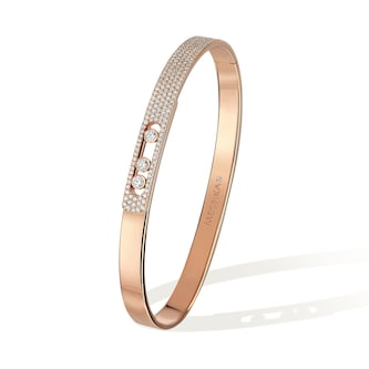 Messika 18k Rose Gold 0.98cttw Diamond Move Noa Bangle Size Medium Messika 18k Rose Gold 0.98cttw Diamond Move Noa Bangle Size Medium