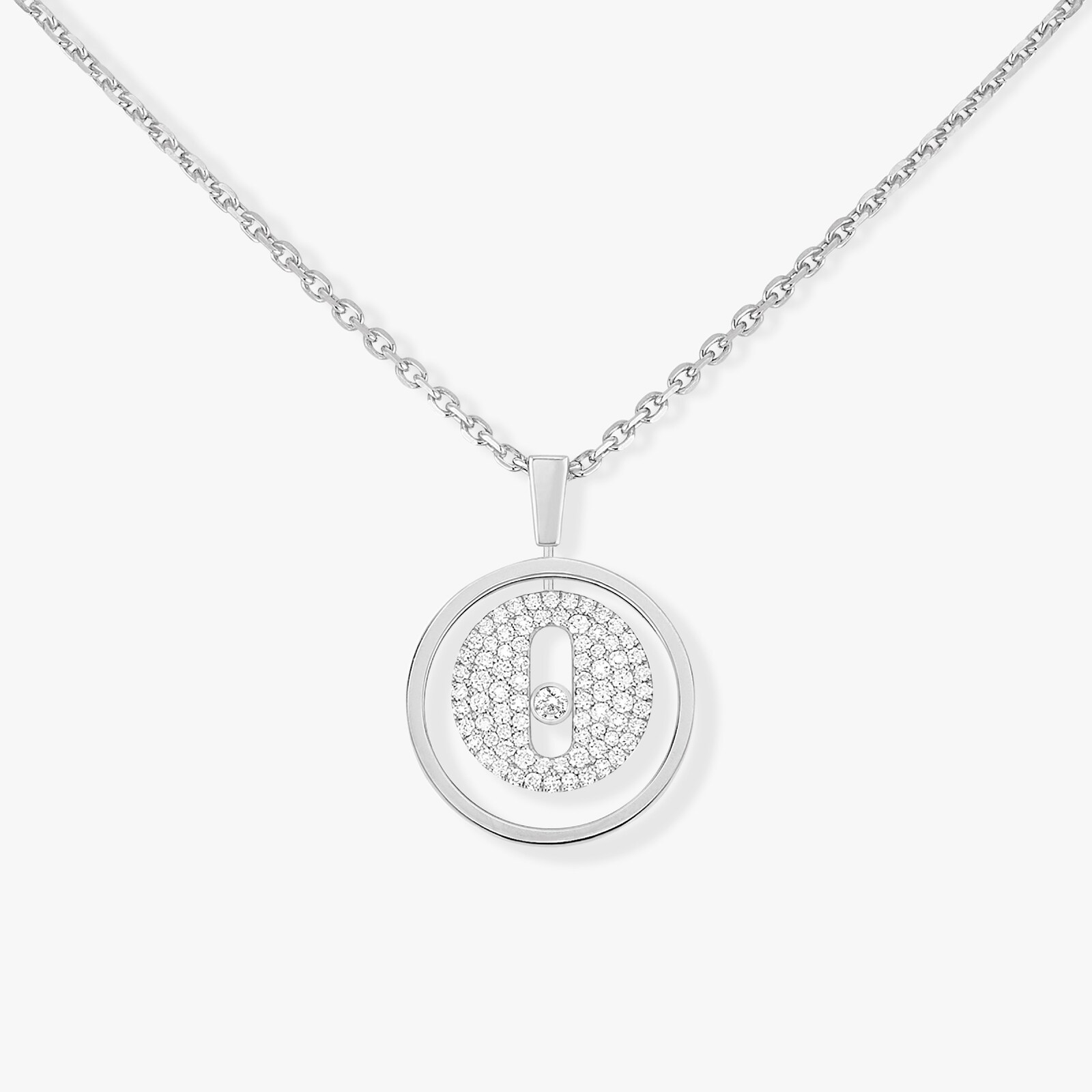 Messika 18k White Gold 0.20cttw Diamond Lucky Move Pendant