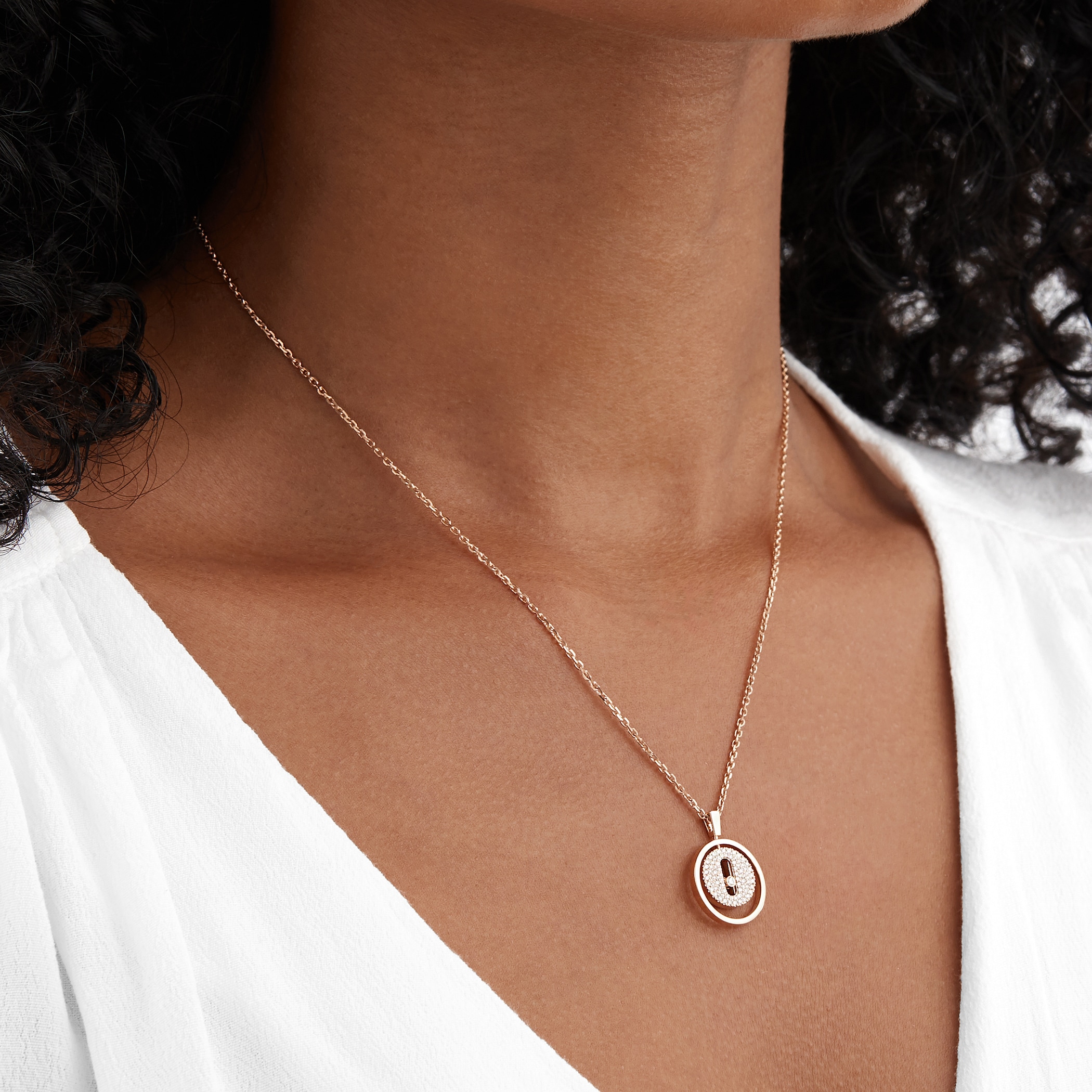 Messika Lucky Move 0.24cttw Diamond Pavé Necklace Messika Lucky Move 0.24cttw Diamond Pavé Necklace
