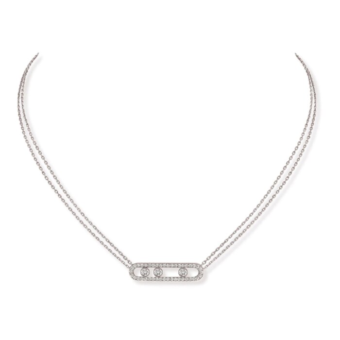 Messika 18ct White Gold Move Necklace