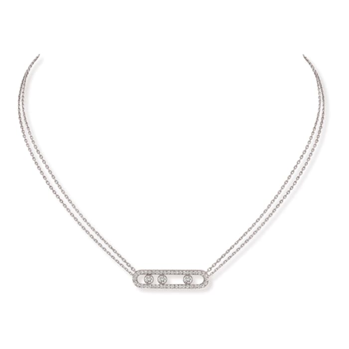 Messika 18ct White Gold Move Necklace