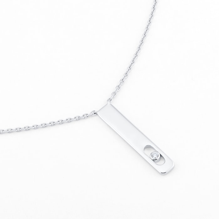 Messika 18ct White Gold My First Diamond 0.02cttw Necklace