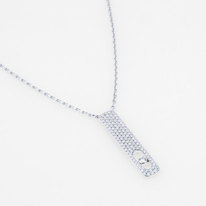 Messika Messika 18ct White Gold 0.30cttw Diamond My First Diamond Pave Necklace