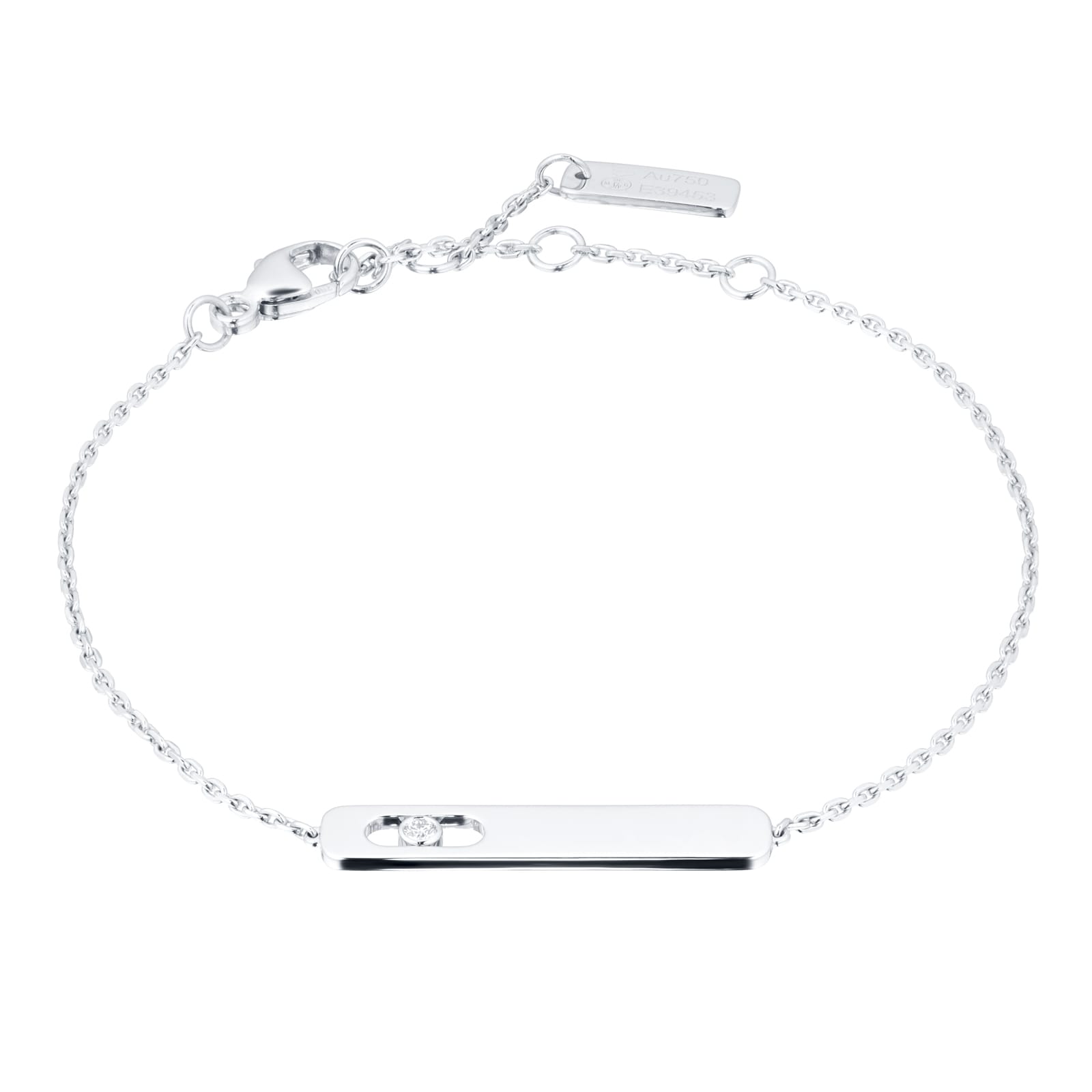 Messika 18ct White Gold My First Diamond 0.02cttw Bracelet