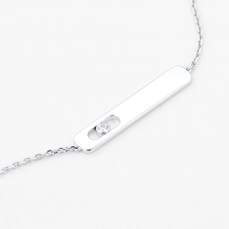 Messika 18ct White Gold My First Diamond 0.02cttw Bracelet