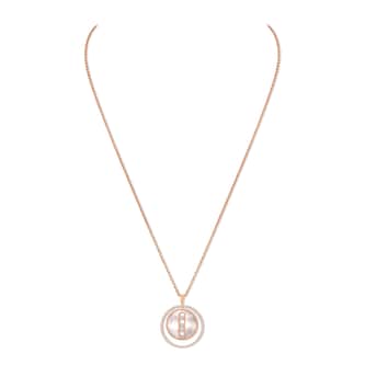 Messika 18k Rose Gold White Mother of Pearl Lucky Move Necklace 69cm Messika 18k Rose Gold White Mother of Pearl Lucky Move Necklace 69cm