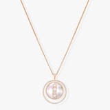 Messika 18k Rose Gold White Mother of Pearl Lucky Move Necklace 69cm
