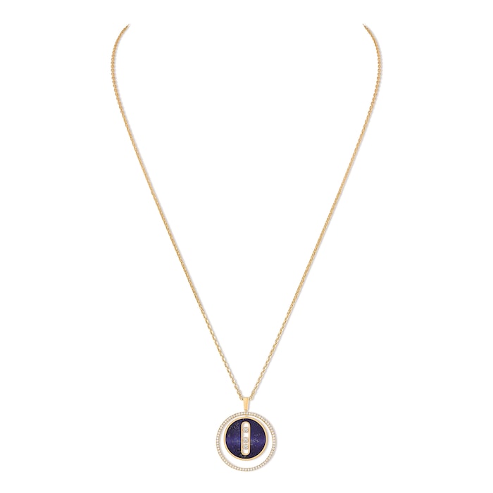 Messika 18k Yellow Gold Lapis Lazuli Lucky Move Necklace