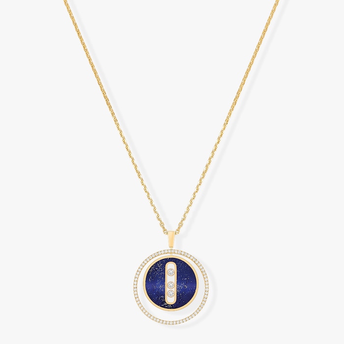 Messika 18k Yellow Gold Lapis Lazuli Lucky Move Necklace