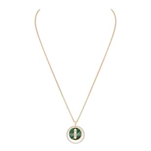 Messika 18k Yellow Gold Malachite Lucky Move Necklace 69cm