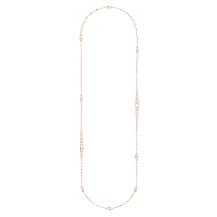 Messika Messika 18ct Rose Gold 1.20cttw Diamond Move Classique Long Necklace