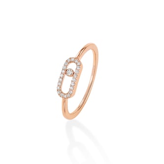 Messika 18k Rose Gold 0.09cttw Diamond Move Uno Ring Size 6.75 Messika 18k Rose Gold 0.09cttw Diamond Move Uno Ring Size 6.75