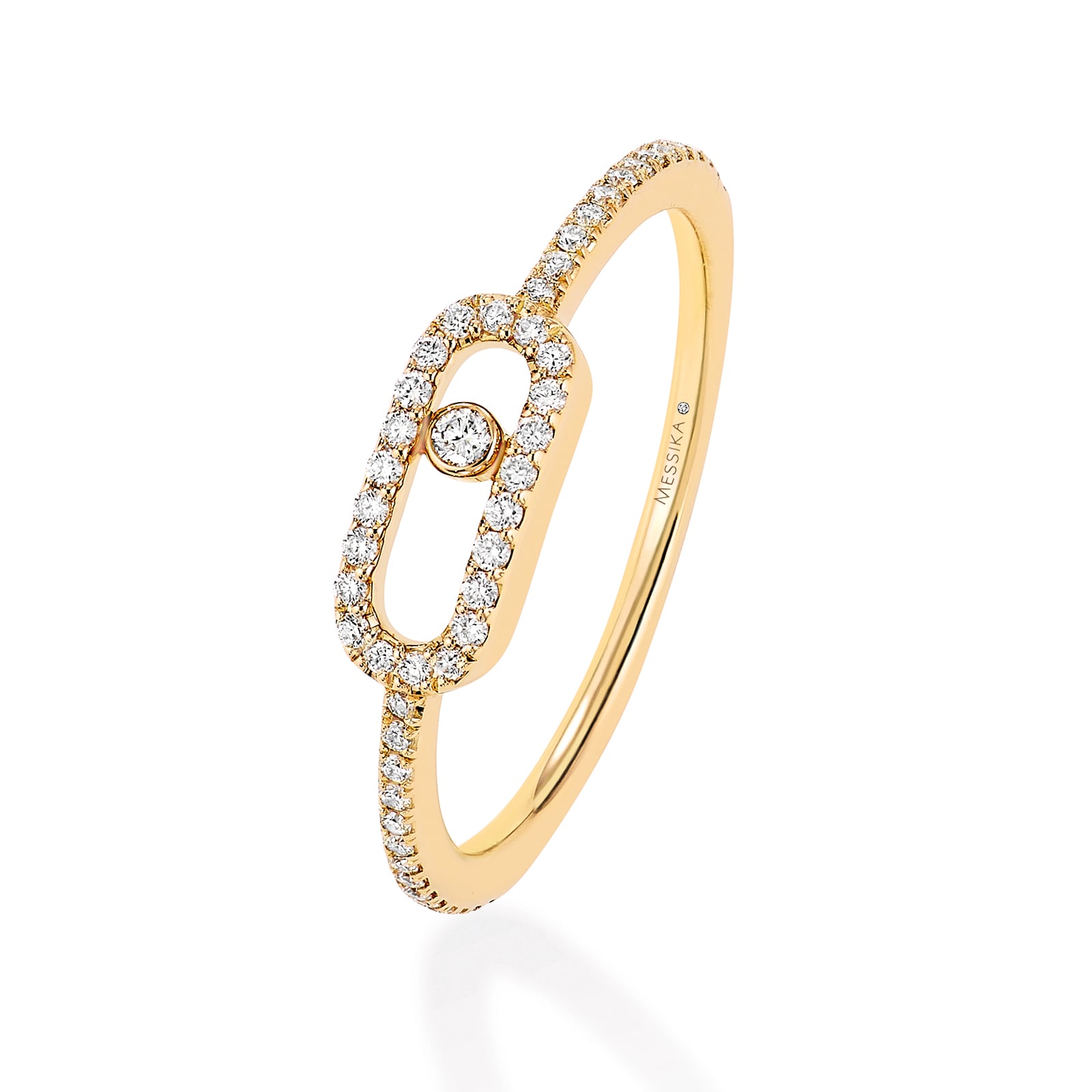 Messika 18k Yellow Gold 0.17cttw Diamond Move Classique Ring Size 6.75 Messika 18k Yellow Gold 0.17cttw Diamond Move Classique Ring Size 6.75
