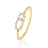 Messika Messika 18ct Yellow Gold 0.17cttw Diamond Move Classique Ring - Size 54