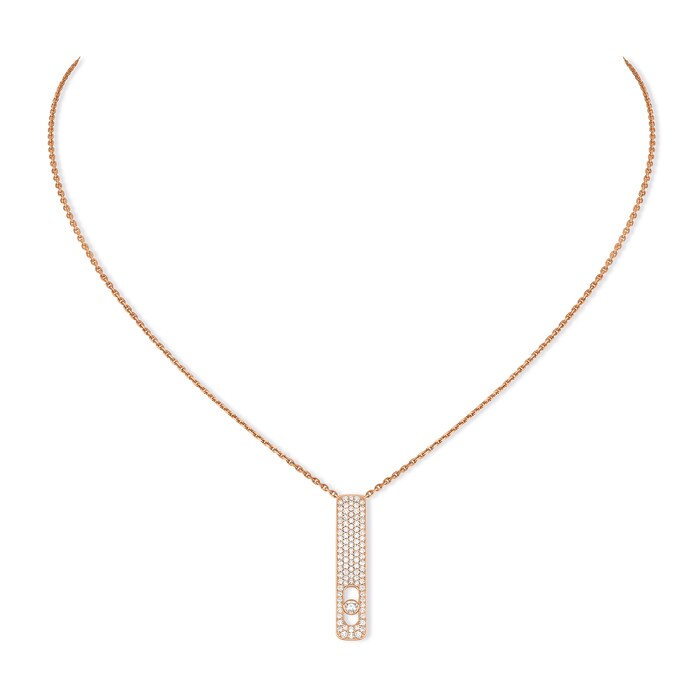 Messika 18k Rose Gold 0.33cttw Diamond My First Diamond Pave Necklace