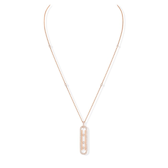 Messika Messika 18ct Rose Gold 0.70cttw Diamond Move 10th Anniversary Necklace