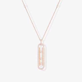 Messika 18k Rose Gold 0.70cttw Diamond Move 10th Anniversary Necklace 80cm Messika 18k Rose Gold 0.70cttw Diamond Move 10th Anniversary Necklace 80cm