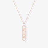 Messika 18k Rose Gold 0.70cttw Diamond Move 10th Anniversary Necklace 80cm