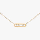 Messika 18k Yellow Gold 0.15ttw Diamond Baby Move Necklace 45cm