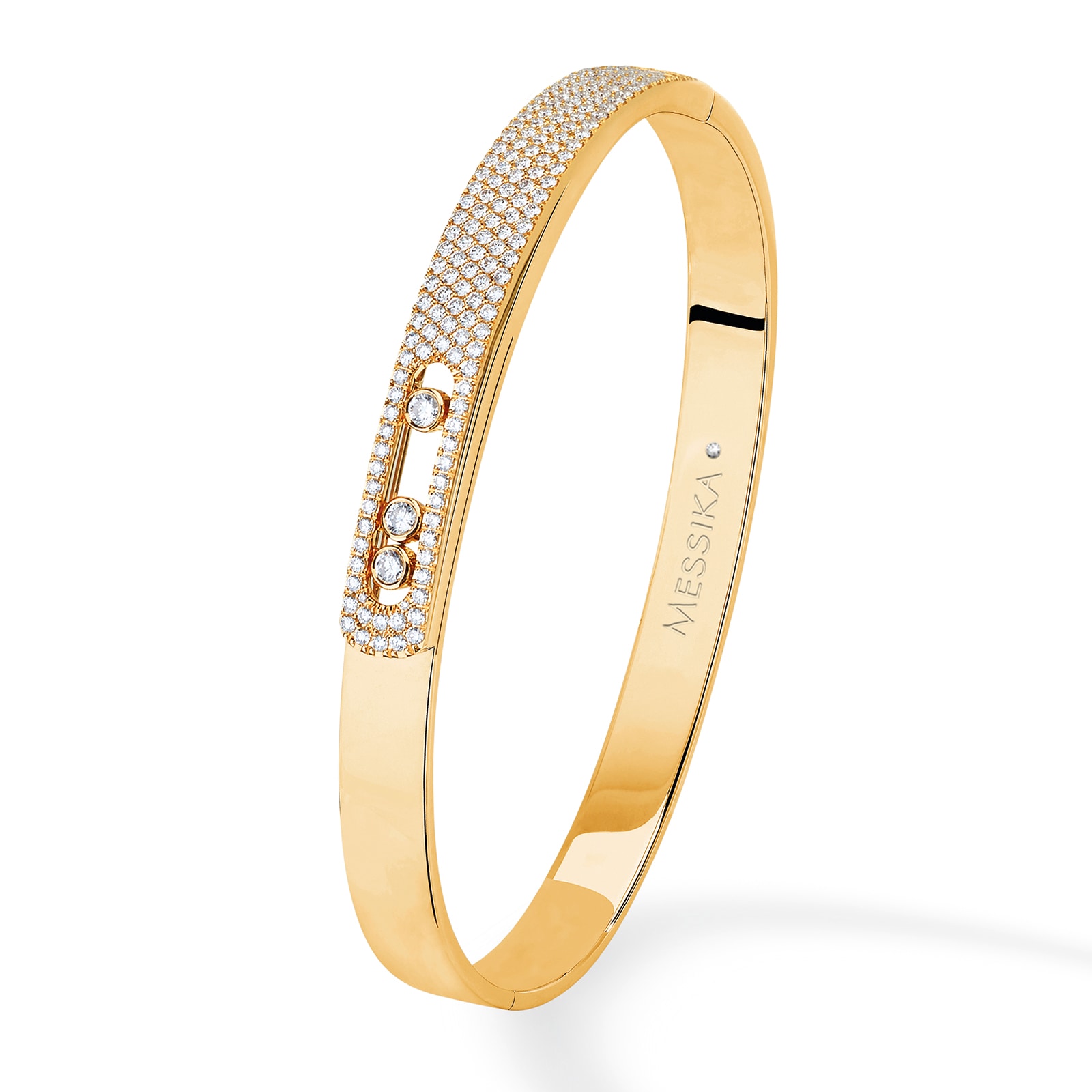 Messika 18k Yellow Gold 1.20cttw Diamond Move Noa pave bangle Size Medium Messika 18k Yellow Gold 1.20cttw Diamond Move Noa pave bangle Size Medium