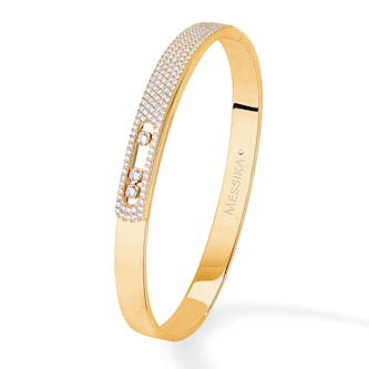Messika 18k Yellow Gold 1.20cttw Diamond Move Noa pave bangle Size Medium Messika 18k Yellow Gold 1.20cttw Diamond Move Noa pave bangle Size Medium