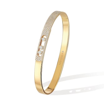Messika 18k Yellow Gold 0.95cttw Diamond Move Noa Pave Bangle Size Medium Messika 18k Yellow Gold 0.95cttw Diamond Move Noa Pave Bangle Size Medium