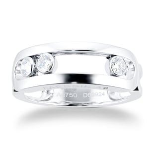 Messika Move Uno 0.24cttw Diamond Set Ring In 18ct White Gold