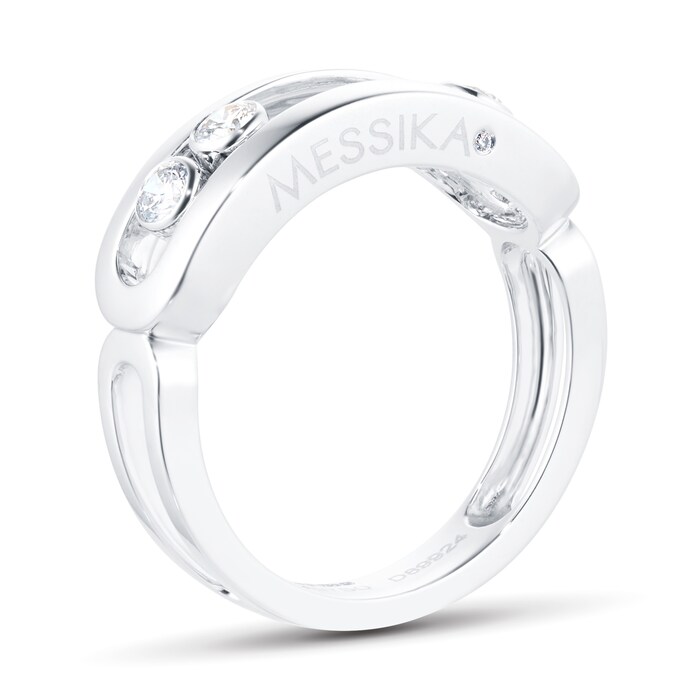 Messika Move Uno 0.24cttw Diamond Set Ring In 18ct White Gold