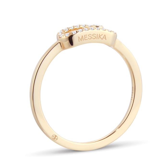 Messika 18ct Rose Gold Move Uno 0.09cttw Diamond Ring