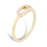 Messika 18ct Rose Gold Move Uno 0.09cttw Diamond Ring