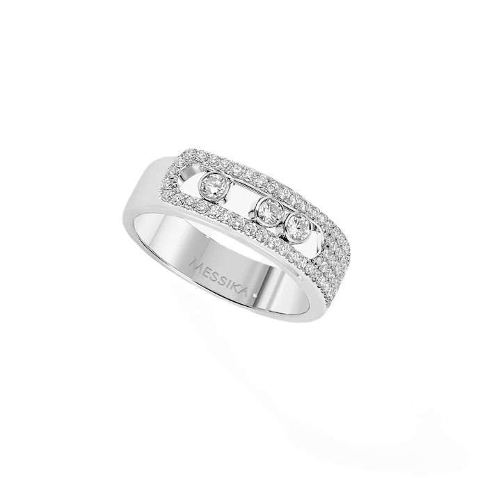 Messika Move Noa Pave Set Ring In 18ct White Gold