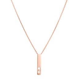 37710772 - 18ct Rose Gold My First Diamond 0.02cttw Necklace