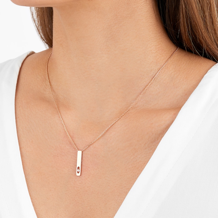 Messika 18ct Rose Gold My First Diamond 0.02cttw Necklace