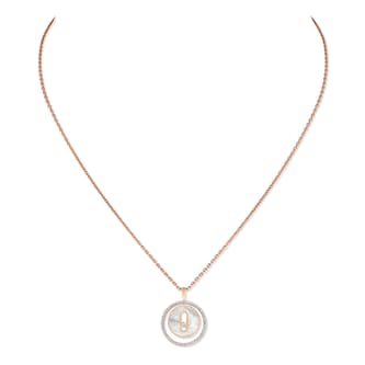 Messika 18k Rose Gold 0.18cttw Diamond and Mother of Pearl Lucky Move Small Necklace 45cm Messika 18k Rose Gold 0.18cttw Diamond and Mother of Pearl Lucky Move Small Necklace 45cm