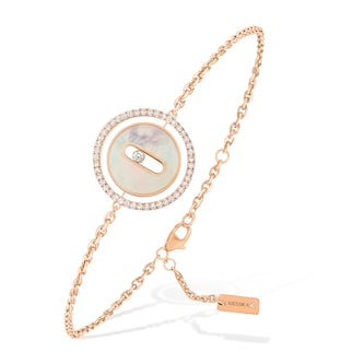 Messika 18k Rose Gold 0.18cttw Diamond and Mother of Pearl Lucky Move Bracelet Size Small Messika 18k Rose Gold 0.18cttw Diamond and Mother of Pearl Lucky Move Bracelet Size Small