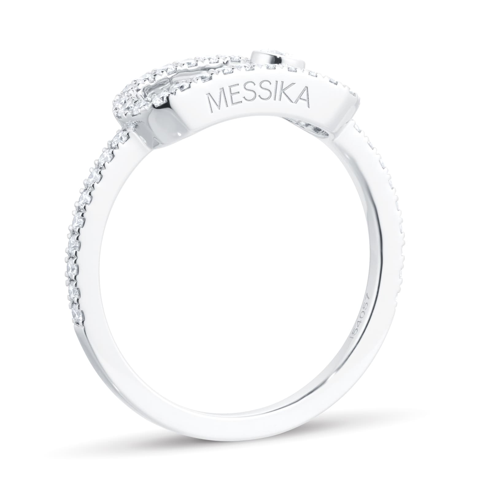 Messika 18ct White Gold Move Uno 0.31cttw Pavé Ring Messika 18ct White Gold Move Uno 0.31cttw Pavé Ring
