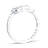 Messika 18ct White Gold Move Uno 0.31cttw Pav&eacute; Ring