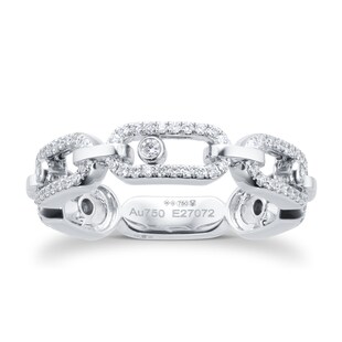 Messika 18ct White Gold Move Uno Multi Pav&eacute; 0.43cttw Diamond Ring