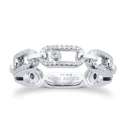 37710810 - 18ct White Gold Move Uno Multi Pavé 0.43cttw Diamond Ring