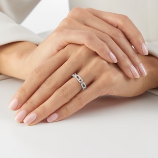 Messika 18ct White Gold Move Uno Multi Pav&eacute; 0.43cttw Diamond Ring