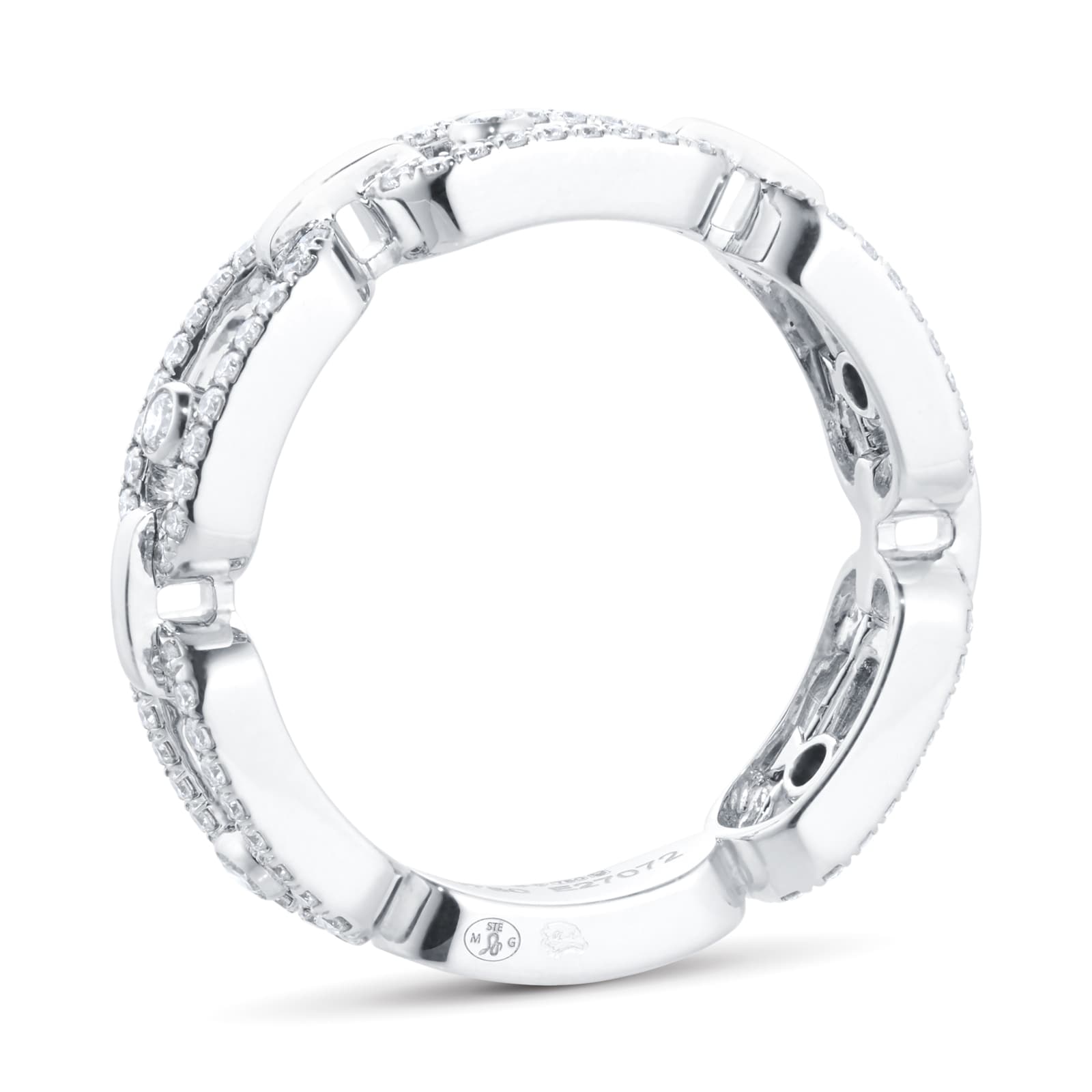 Messika 18ct White Gold Move Uno Multi Pavé 0.43cttw Diamond Ring Messika 18ct White Gold Move Uno Multi Pavé 0.43cttw Diamond Ring