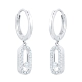 Messika 18ct White Gold Move Uno Drop 0.19cttw Diamond Earrings